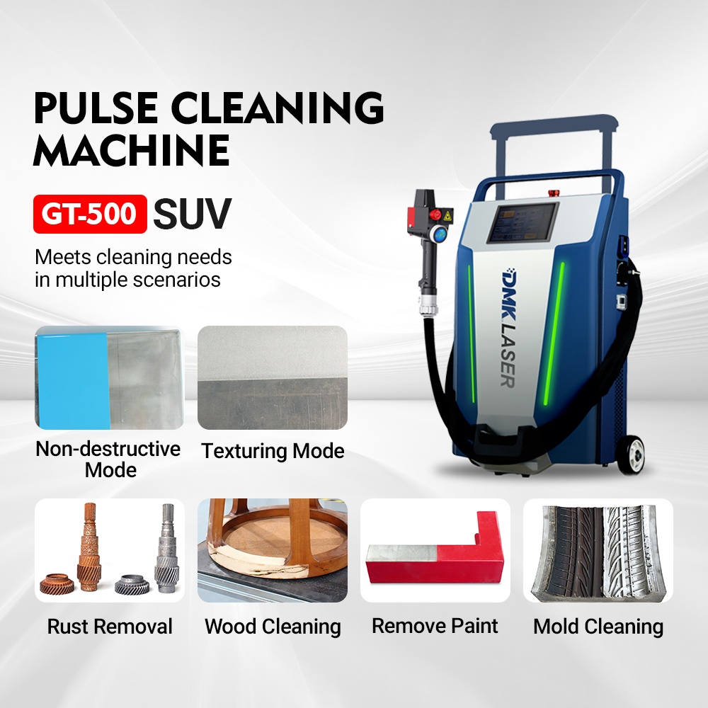 Оборудование чистки уборщика лазера ИМПа ульс чемодана 300W/500W DMK портативное промышленное