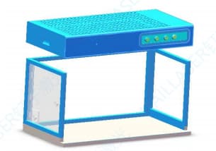 Коробка 1200*600 платформы обслуживания деятельности фильтра высокой эффективности ДМК ФУУ чистая