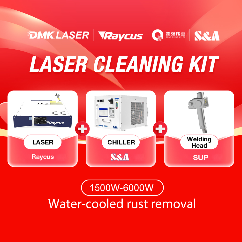 Raycus 1500W 2000W 3000W 6000W Handheld Fiber Laser Welding Machine Kit with SUP Welding Head and S&A Water Chiller