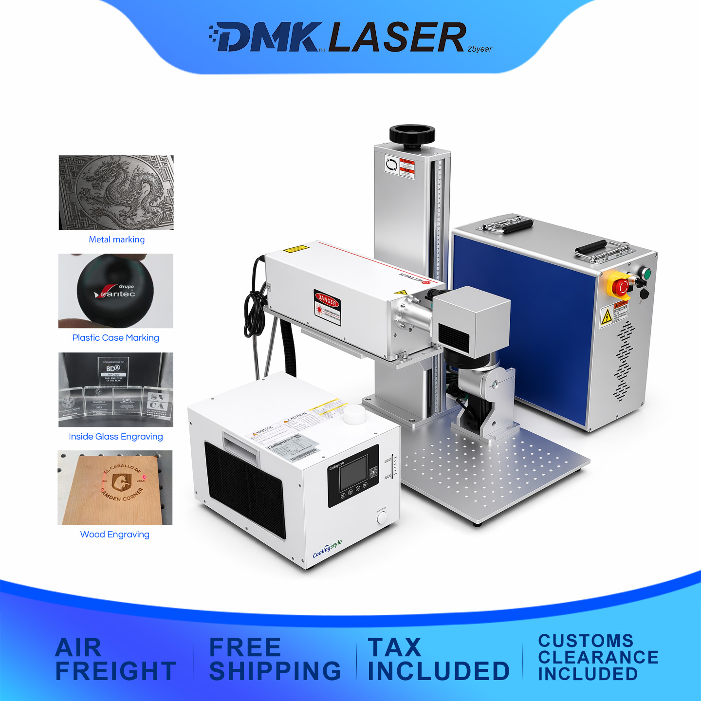 5w/10w/15W/20W JPT UV 3D Mini Split Laser Machine Marking